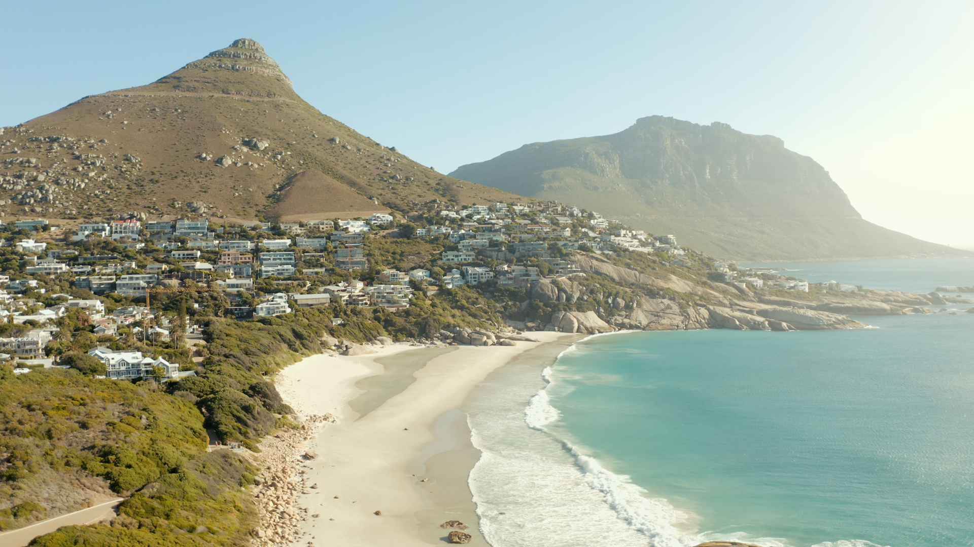 Aerial Photography of Cape Town in South Africa